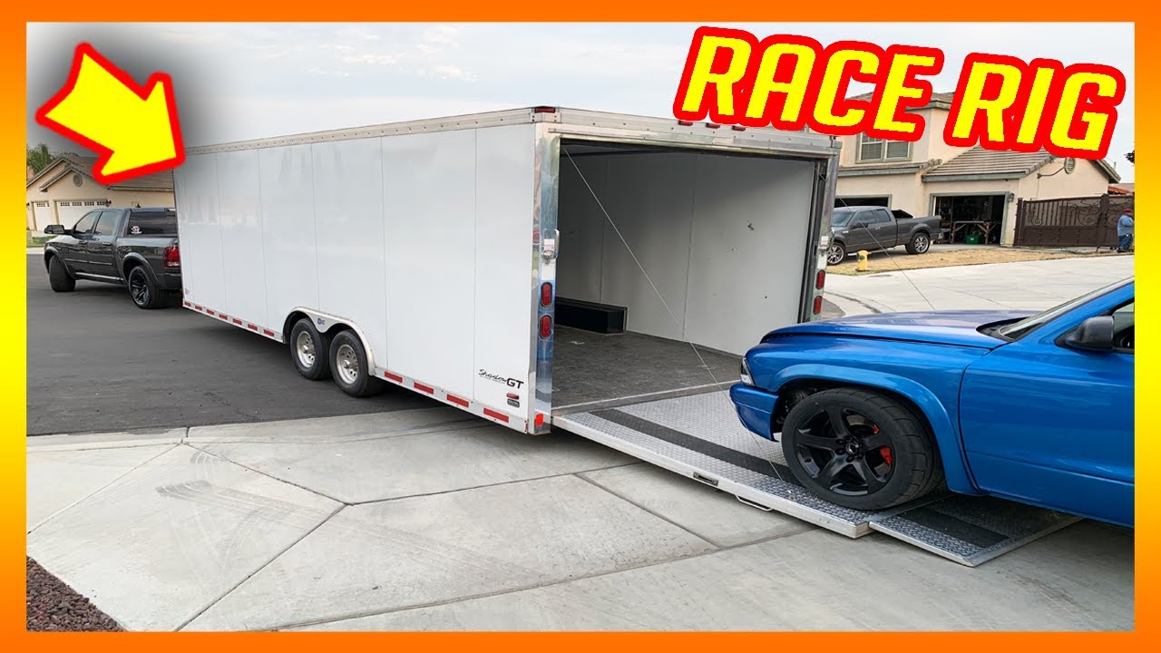 GETTING A 24ft RACE TRAILER CROSS COUNTRY READY