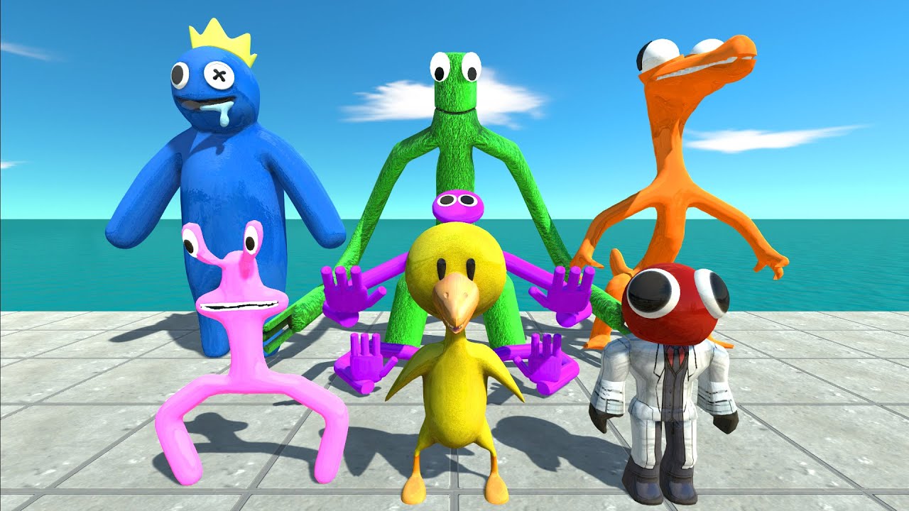 Rainbow Friends Battle | Who is The Strongest? - Animal Revolt Battle Simulator