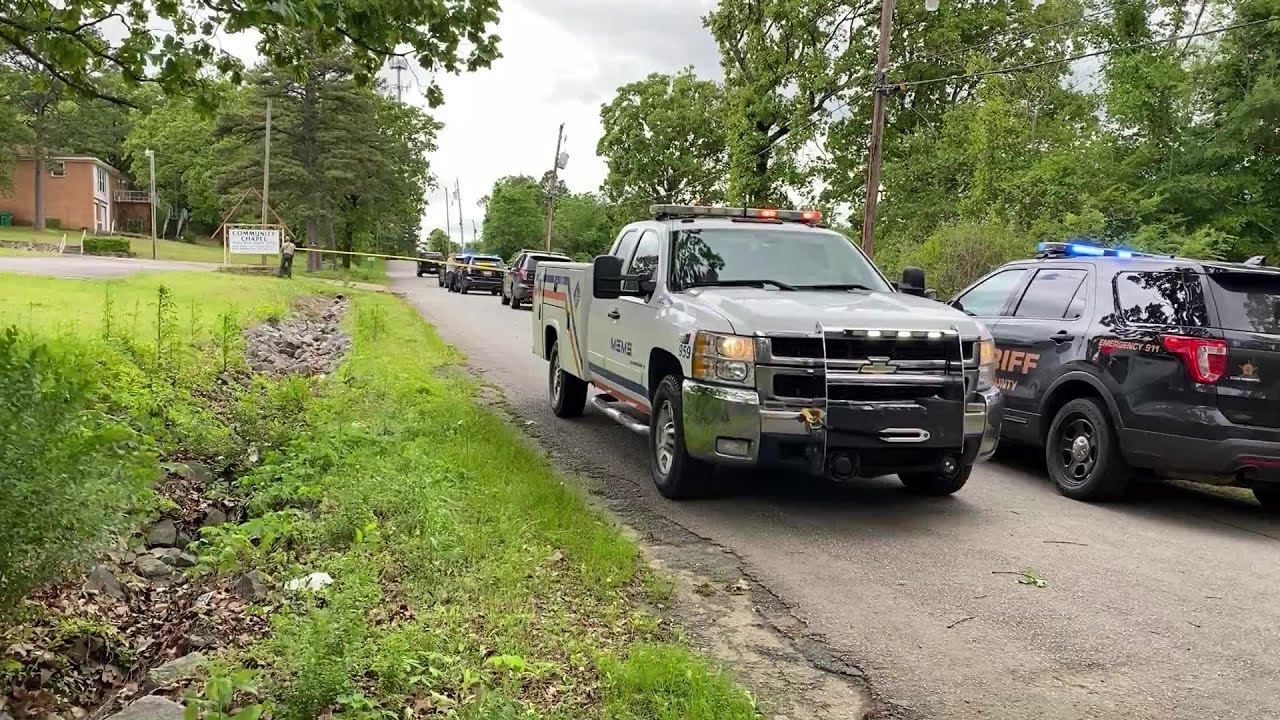 Shooting in North Little Rock (raw video)
