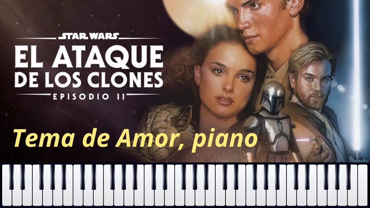 Star Wars - Across the Stars (love theme) Piano cover / Tema de amor de Star Wars por Adrián.