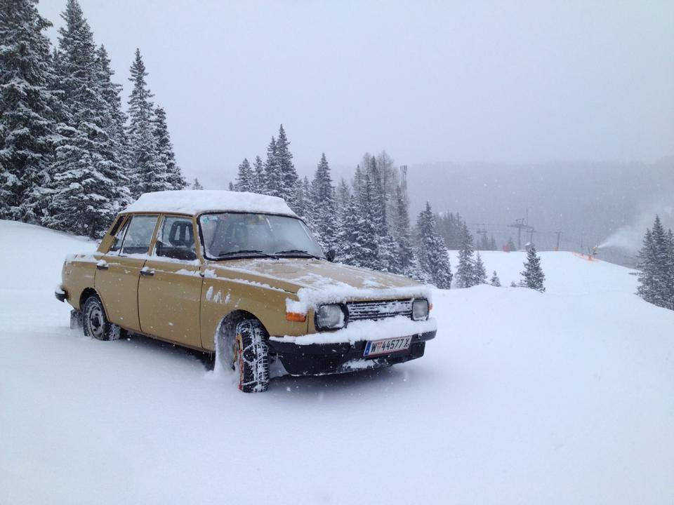 Wartburg 353W im steirischen Tiefschnee