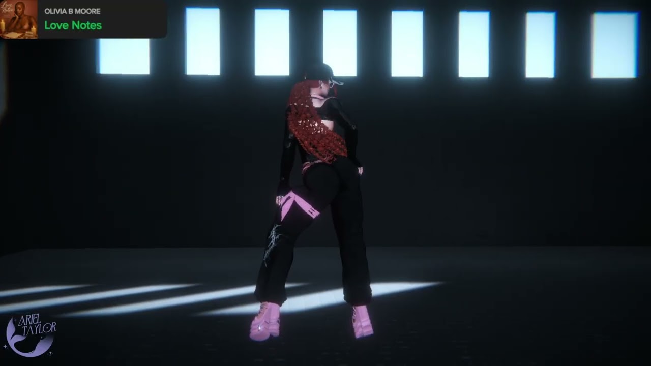 How I Freestyle in VR to Love Notes - Olivia B Moore (Dance POV)