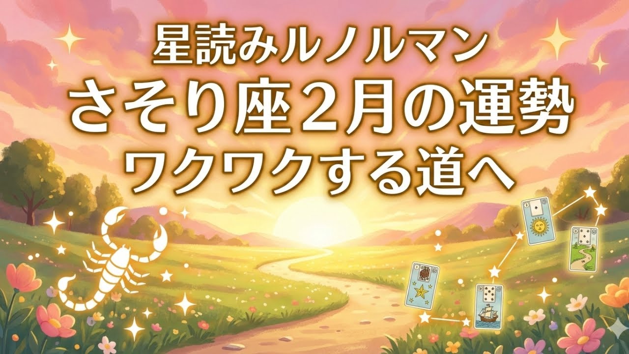星読みルノルマン/さそり座２月の運勢/ワクワクする道へ