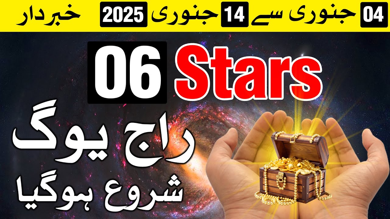4 January Se 14 January Me 6 Stars Raaj Yog | 2026 | Mehrban Ali | Astrology