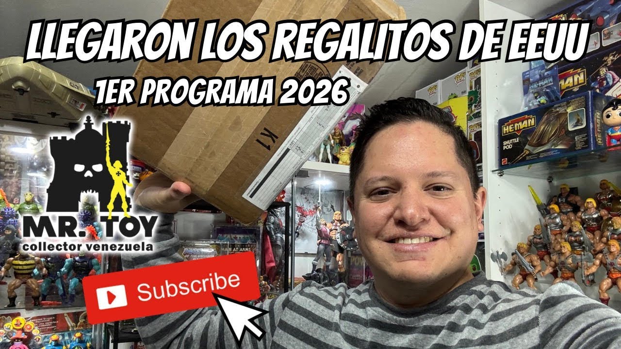 Caja sorpresa EEUU 2026 Alan Oppenheimer Mr toy collector masters of the universe motu skeletor Vzla