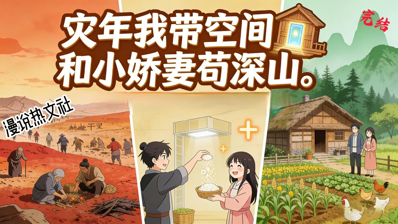 完结《灾年我带空间和小娇妻苟深山》赵临马上要被扫地出门。不怕不怕，他金手指带来了，穿越还附带了一个美娇娘，且看他靠山吃山发家致富，老婆孩子热炕头。 #逃荒#种田#古代言情