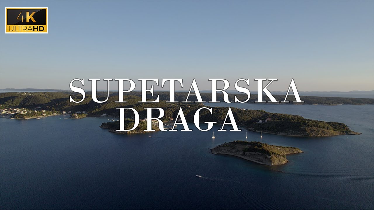🌴 4K Island Drone Footage with Relaxing Music 🌴 Supetarska Draga, Rab Island, Croatia