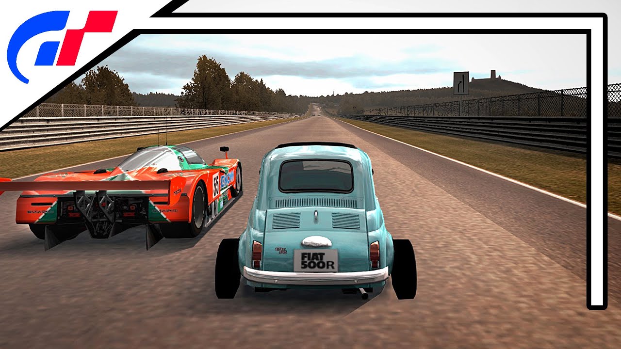 Gran Turismo 4 Spec II - Nurburgring - Fiat 500R vs Group C