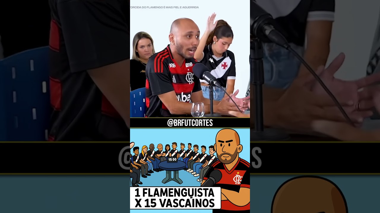 1 Flamenguista x 15 Vascainos pegou fogo #futebol #vasco #flamengo