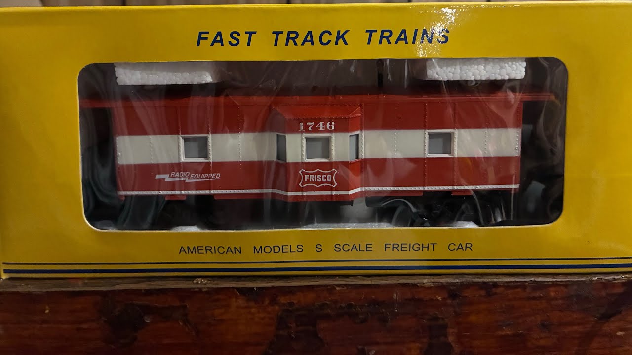 An unboxing and review of the American models frisco bay window caboose in s gauge 