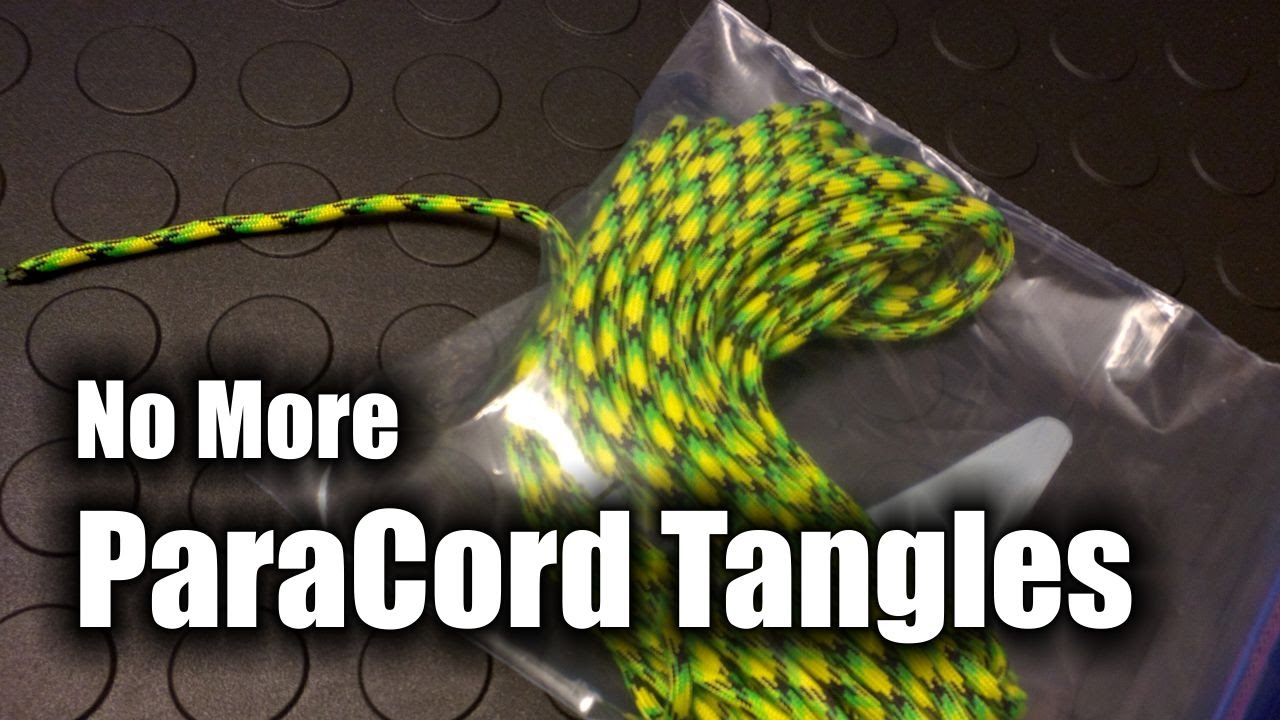 How to keep paracord from getting tangled - para cord - rope - HD