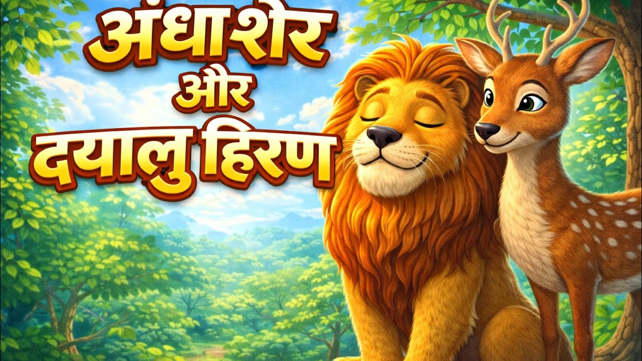 अंधा शेर और दयालु हिरण | हिंदी कहानी | Stories Boundless