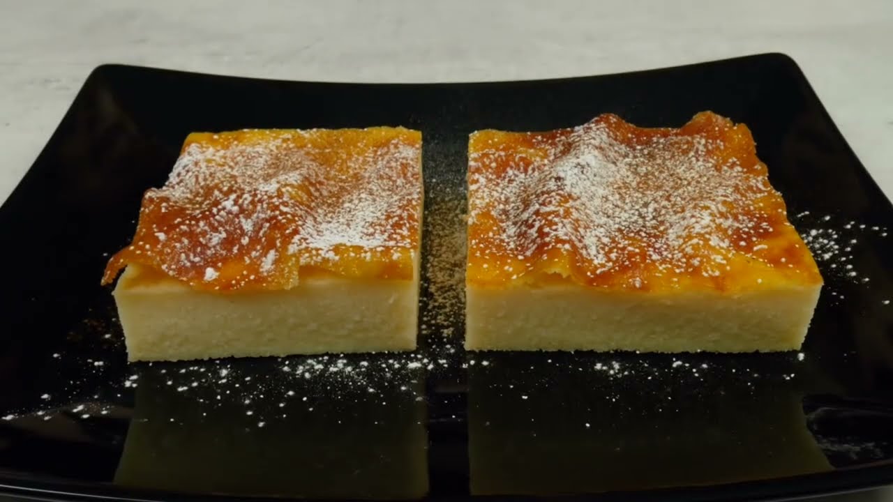 Galatopita - Griechischer traditioneller Milchkuchen mit Grie&szlig; 🥧 #rezepte #kuchen #kuchenrezept