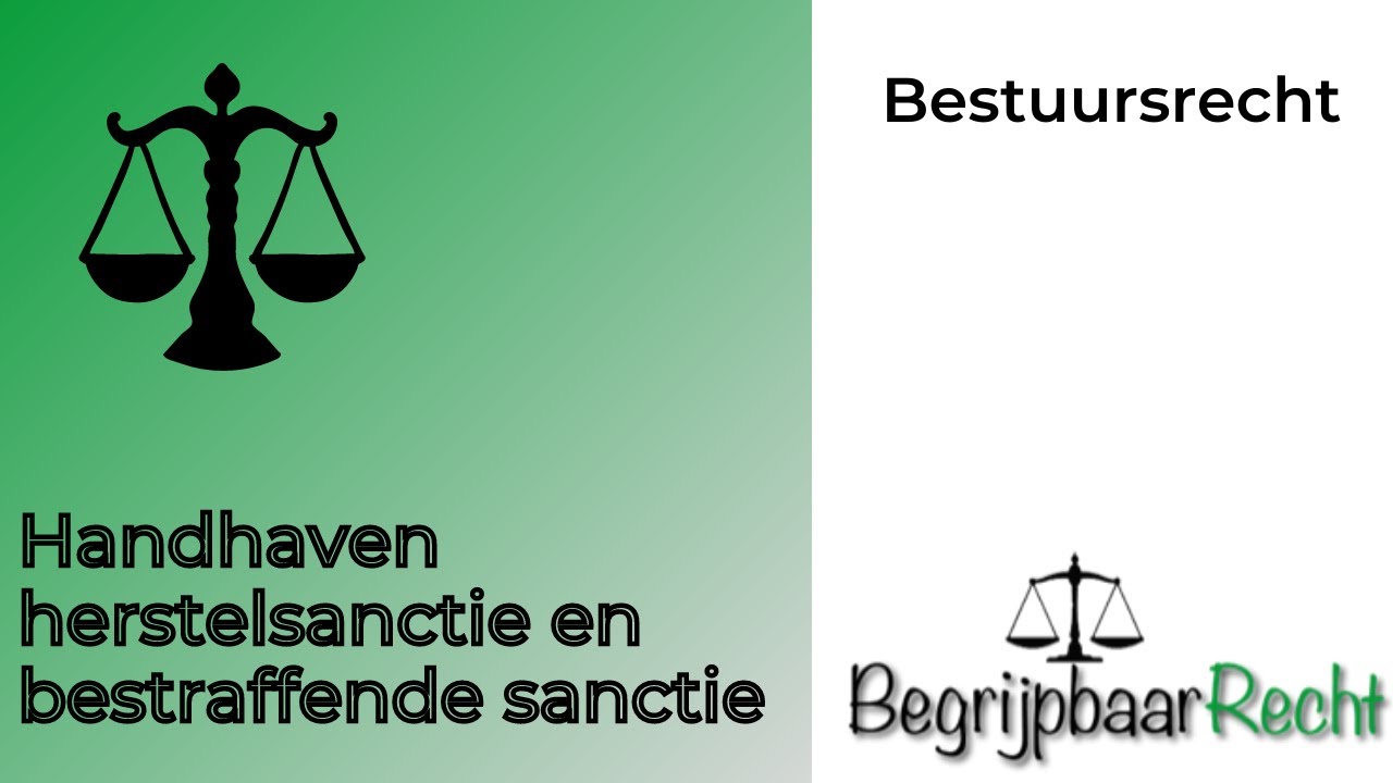 Handhaven van bestuursrecht herstelsancties en bestraffende sancties