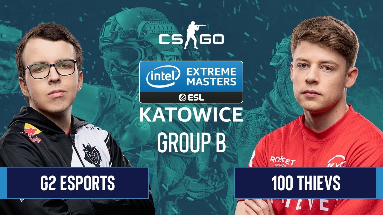 CS:GO - 100 Thievs vs. G2 Esports [Dust2] Map 2 - Group B - IEM Katowice 2020