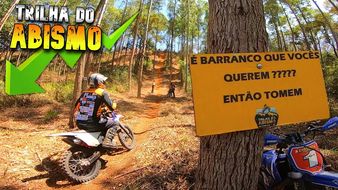 Tirando racha de moto + barrancos na 3ª TRILHA do ABISMO (parte2)