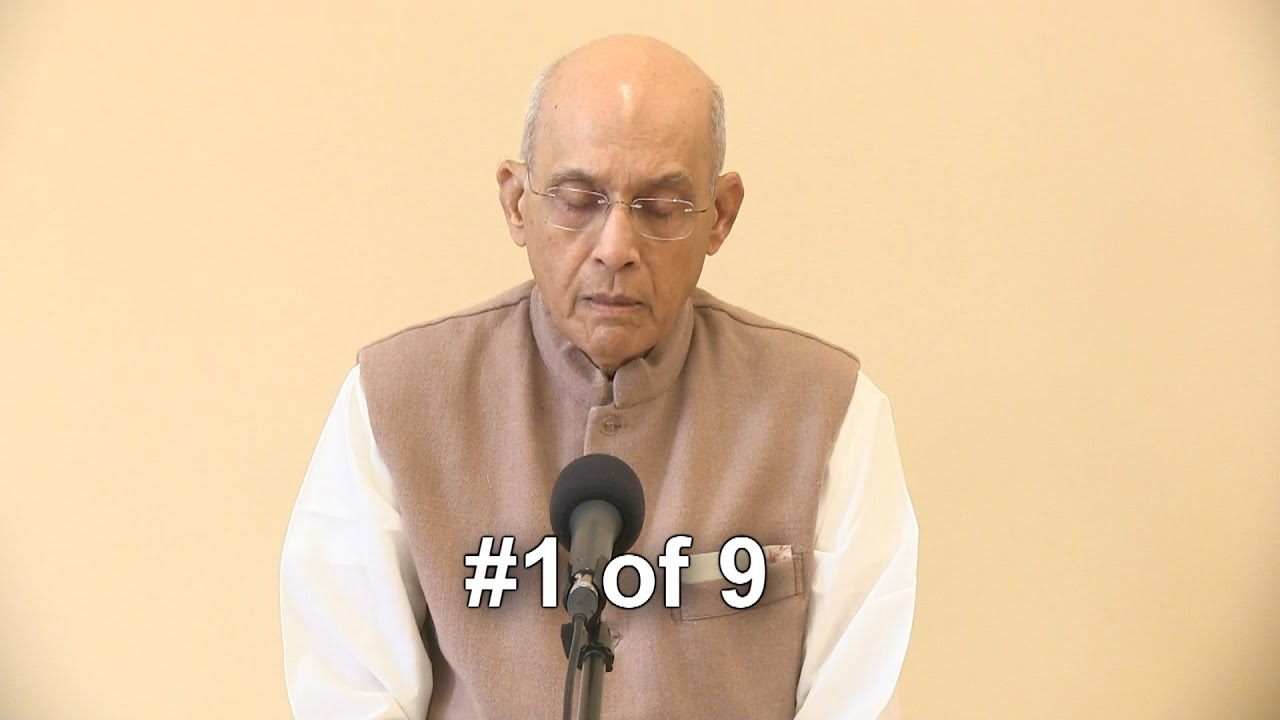GnaanSaar Svaadhyaay (Lecture) 1 of 9 by Girishbhai Shah 2013 at JCOCO