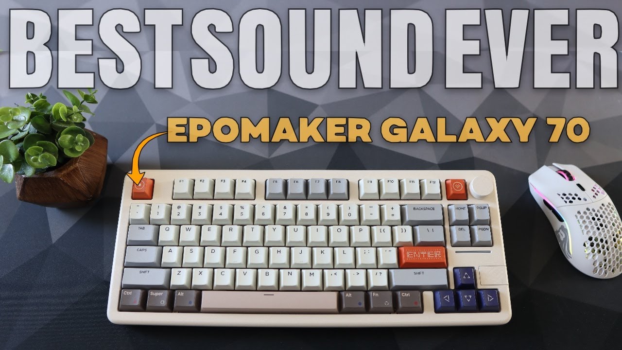 Epomaker Galaxy 70 Mechanical 75% Keyboard Review - THOCK and then some!!