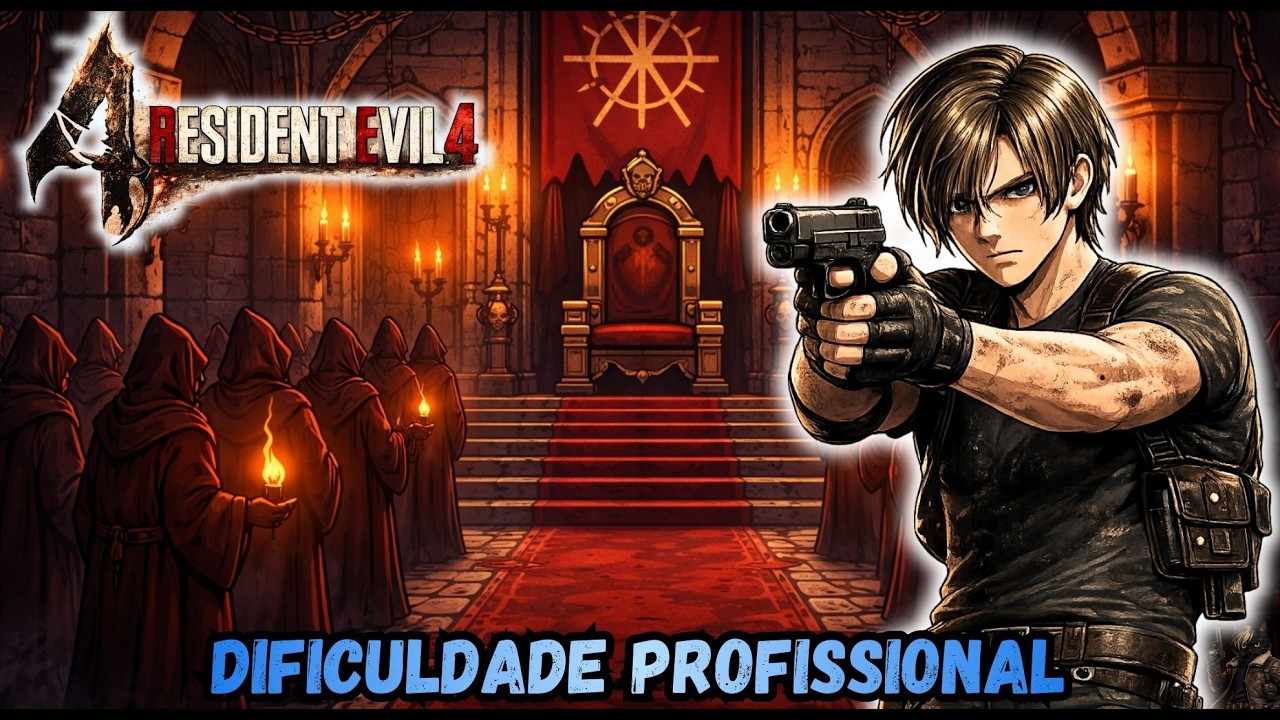 RE4 REMAKE AO VIVO | VOCÊ NÃO ESTÁ PRONTO PARA O PROFISSIONAL 😱