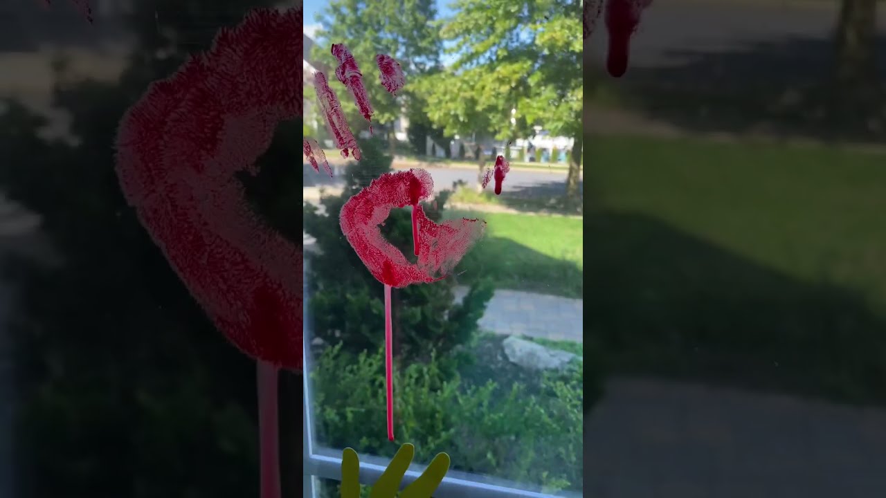 Halloween Window Decor Idea 🎃 | #halloween #shorts