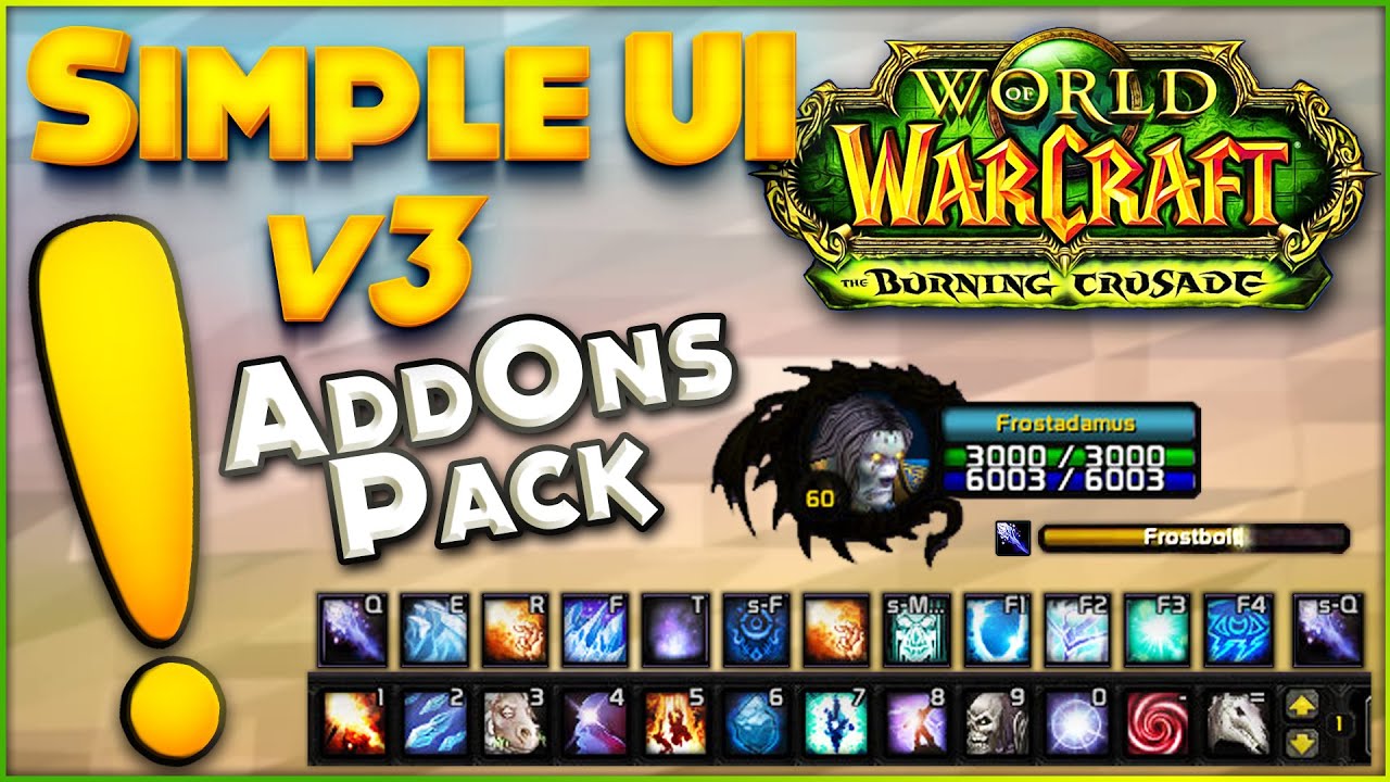 Simple Ui v3 - Burning Crusade Classic - Addon Pack