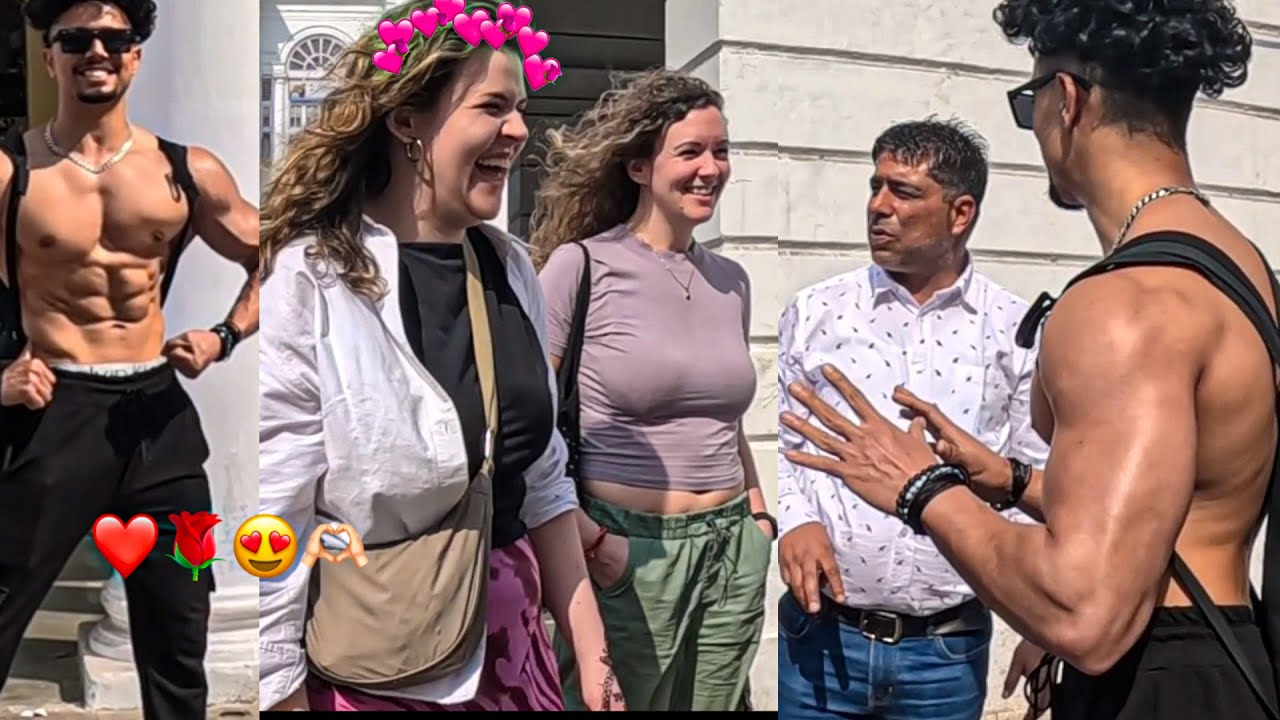 😍Foreigner Girls Reactions😘Shirtless In Public💪 | Impressing Foreigners Girl😎 Fitness Master Deepak