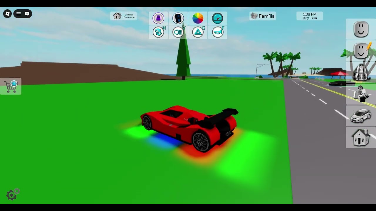 eu jogando brookhaven e sendo perseguido e seguindo as pessoas