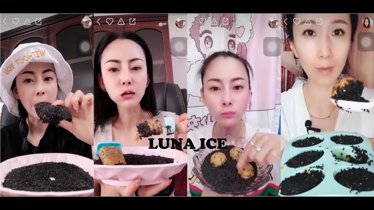 CRUNCHYY!!! FROZEN PASSION FRUIT WITH MUCH SESAME SEEDS!!! || #ICEEATING #ASMR #PASSIONFRUIT