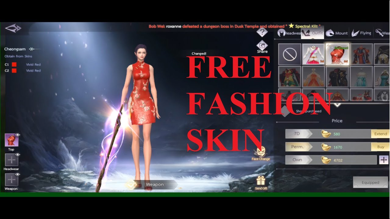 Free Fashion Dress (HIDDEN) Quest Perfect World Mobile
