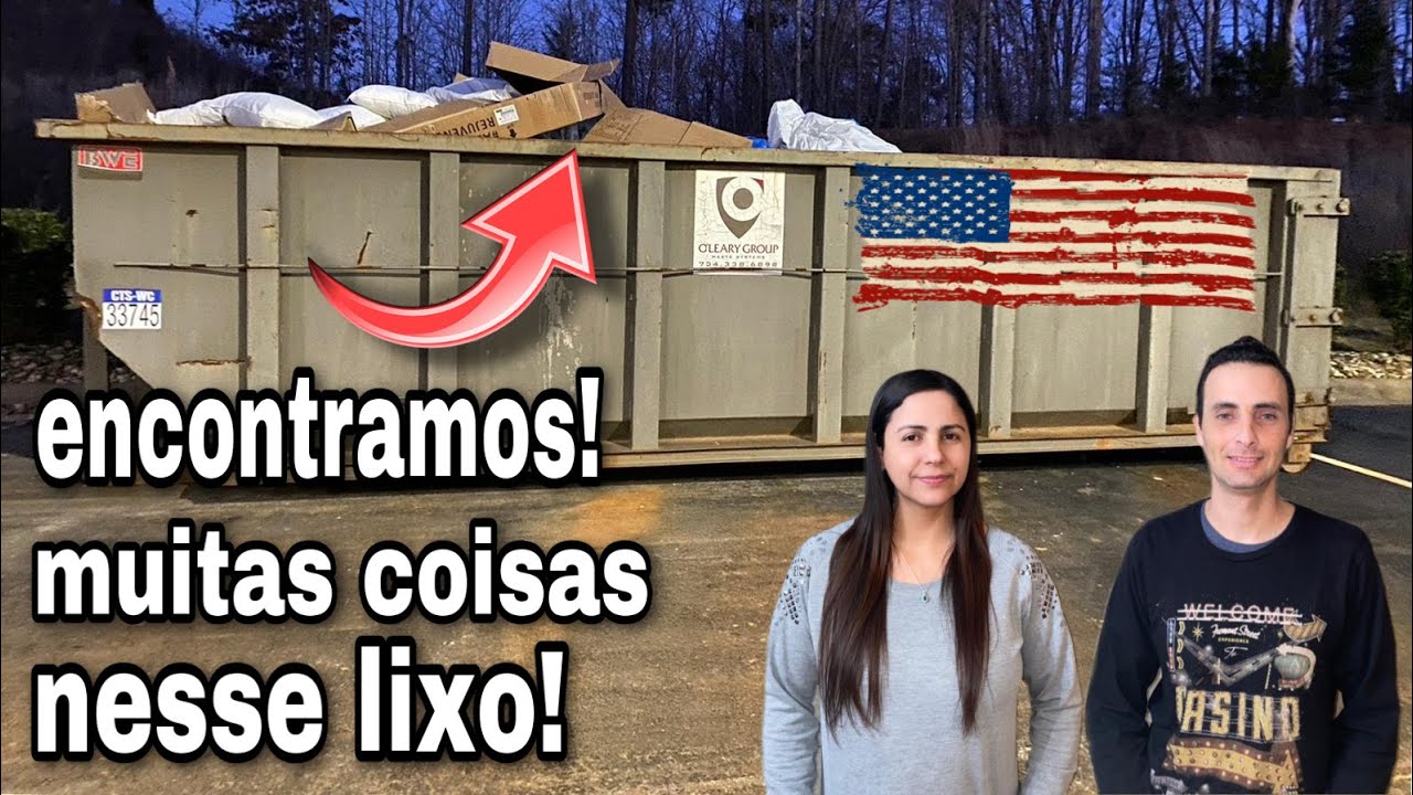 O QUE SERÁ QUE OS AMERICANOS JOGARAM DESSA VEZ NO LIXO DE LOJA DOS ESTADOS UNIDOS!🇺🇸 Dumpster-basura