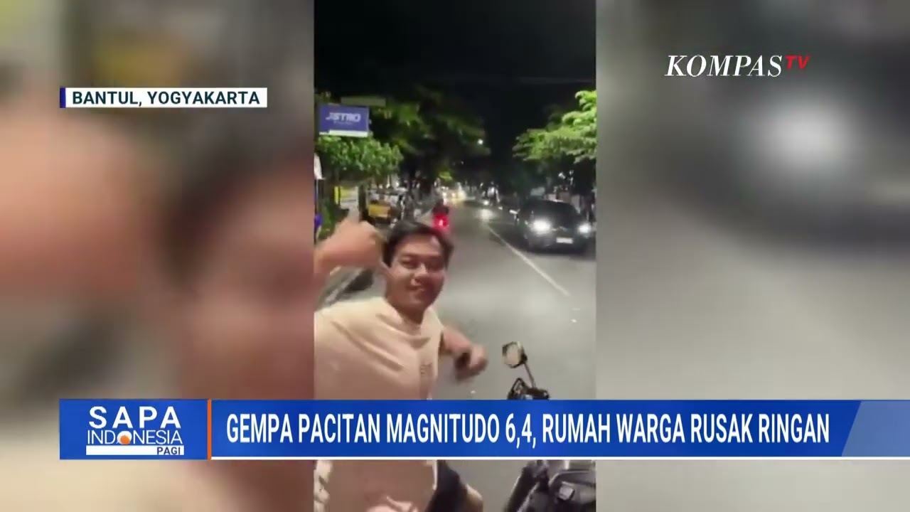 Detik Detik Kepanikan Warga Saat Gempa M 6,4 Guncang Pacitan