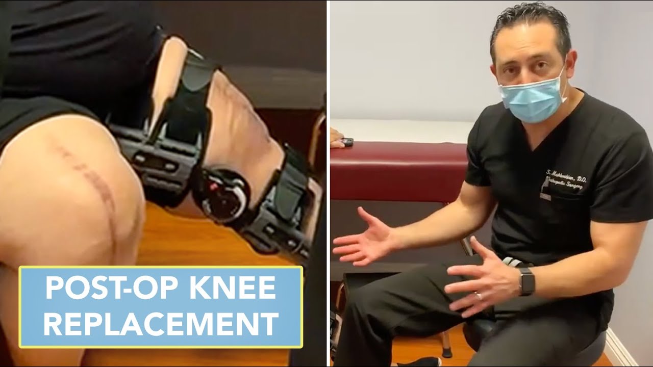 Knee Replacement Post-Op Visit with Dr. Mahboubian