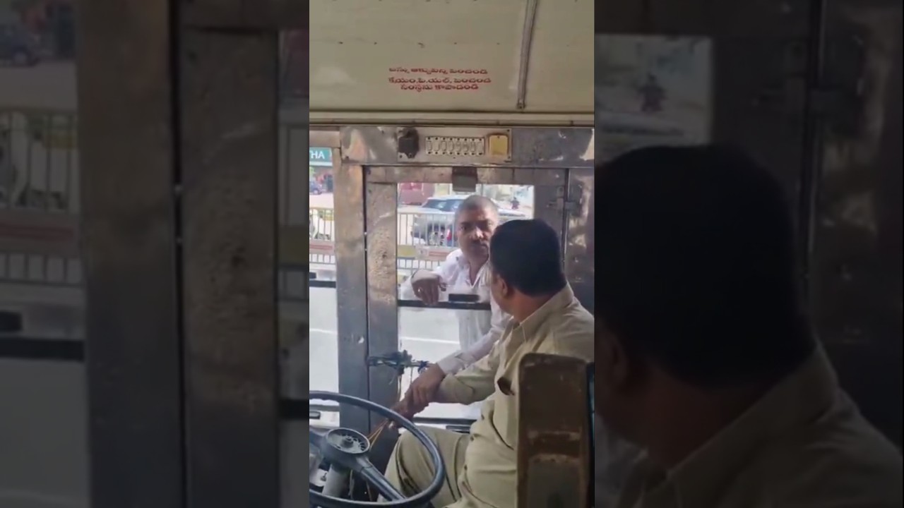 that he doesn't even have the common sense that there are passengers in the bus.