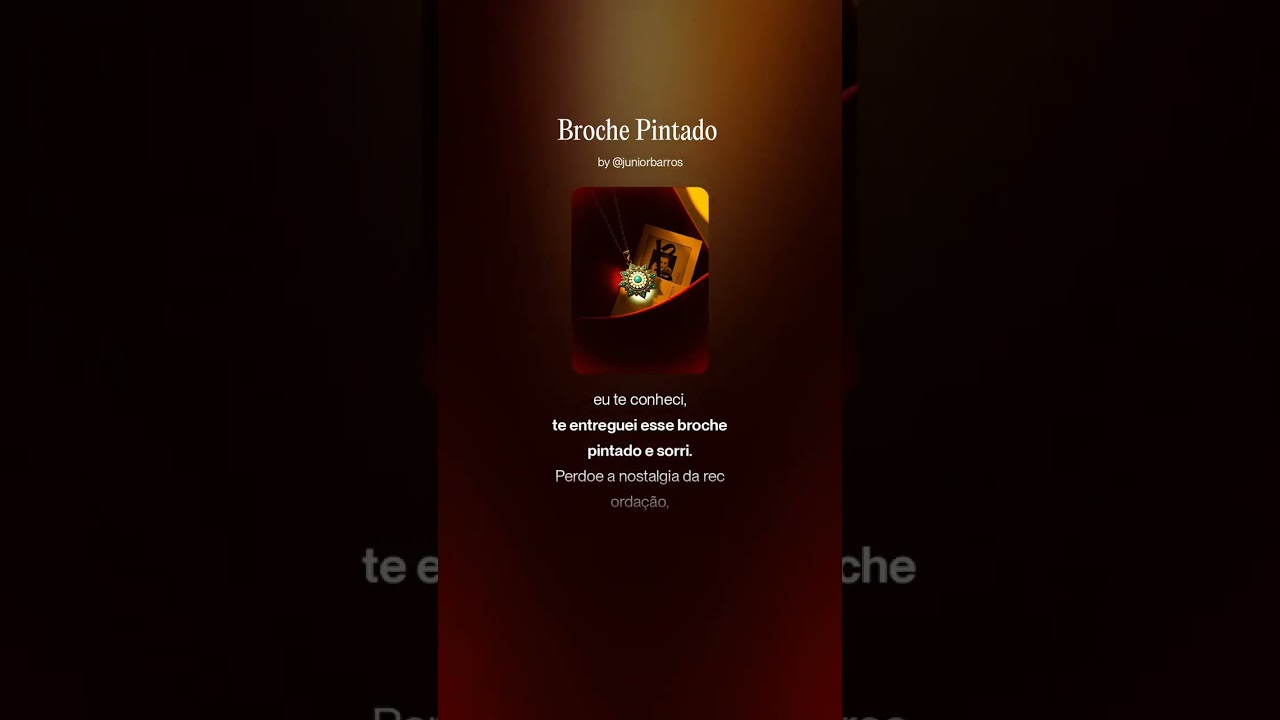 Broche Pintado - Música Autoral - Samba