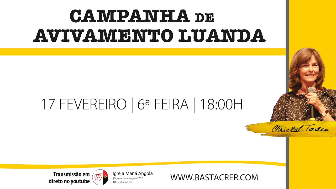 Campanha De Avivamento - Luanda - 17/02/2023