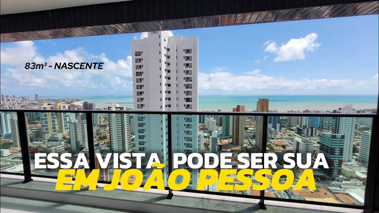 Seu apartamento com vista para o mar em João Pessoa. 