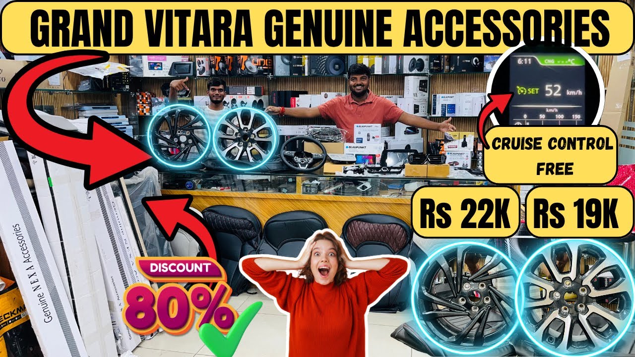 Grand Vitara 2025 Sigma Genuine Accessories With Price | Grand Vitara Sigma To Alpha Modified