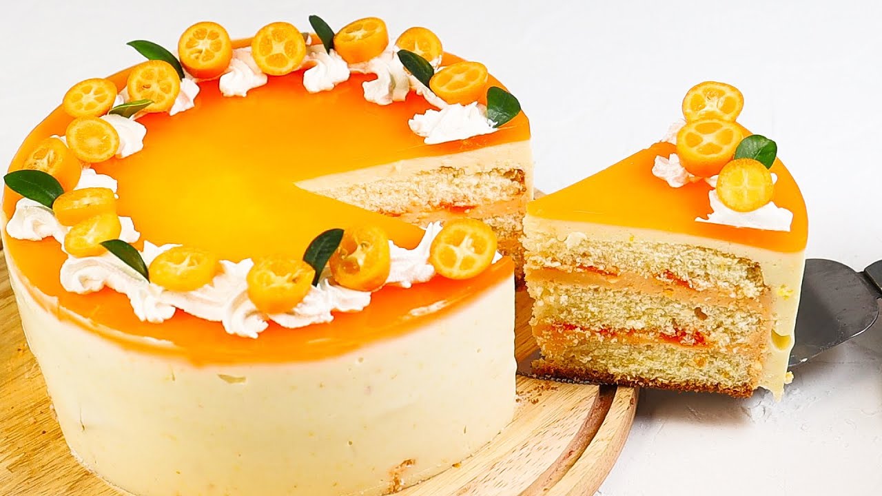 This ORANGE CAKE will melt in your mouth/ Orange mousse cake
