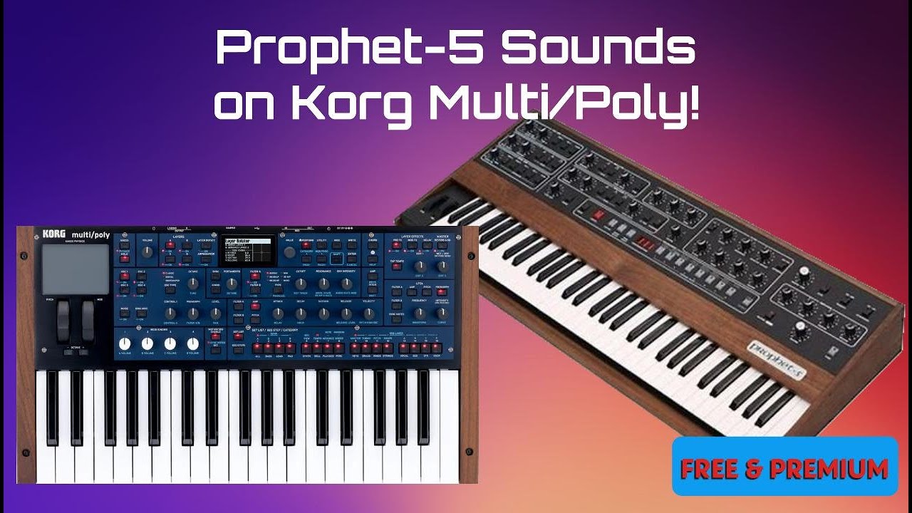 Prophet-5 Sounds на Korg Multi/Poly – новая коллекция звуков!