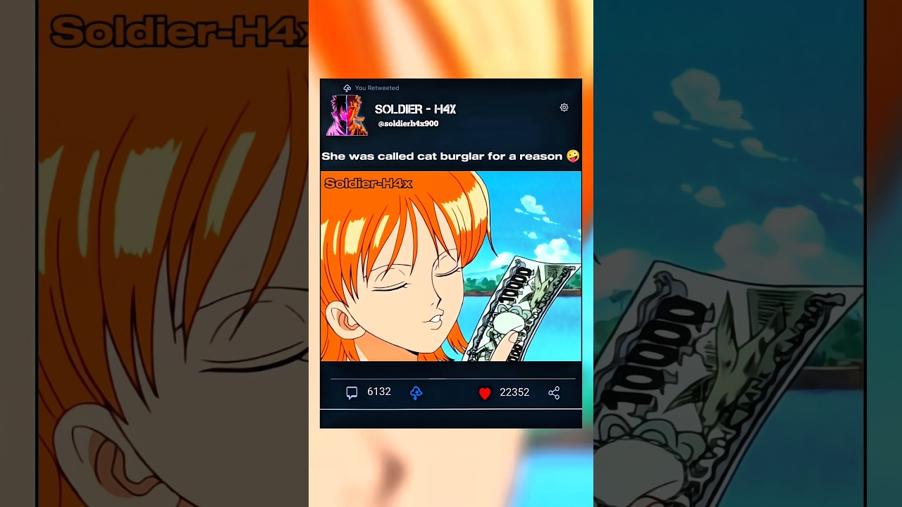 She was called cat burglar for a reason 🤪 #nami #onepiece #shorts
