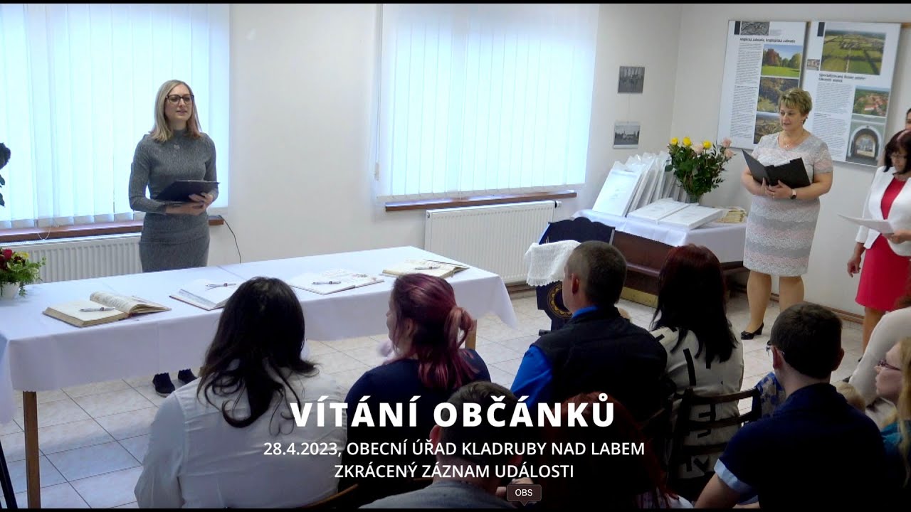 Vítání občánků 2023 | Kladruby nad Labem