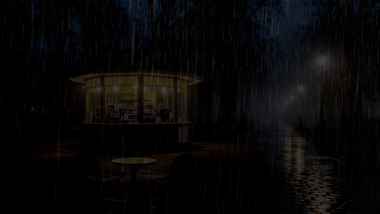 Deep Sleep Rain Sounds 🌧️ Heavy Rain & Gentle Distant Thunder in a Peaceful Midnight Forest