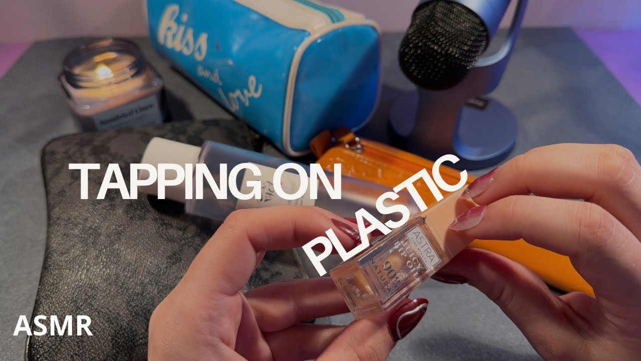 ASMR tapping on different types of plastic (NO TALKING)