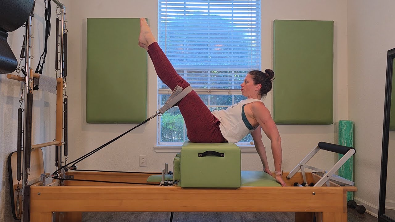 FIERY FULL BODY Reformer WORK w/1 heavy Dumbbell & Box | 57min