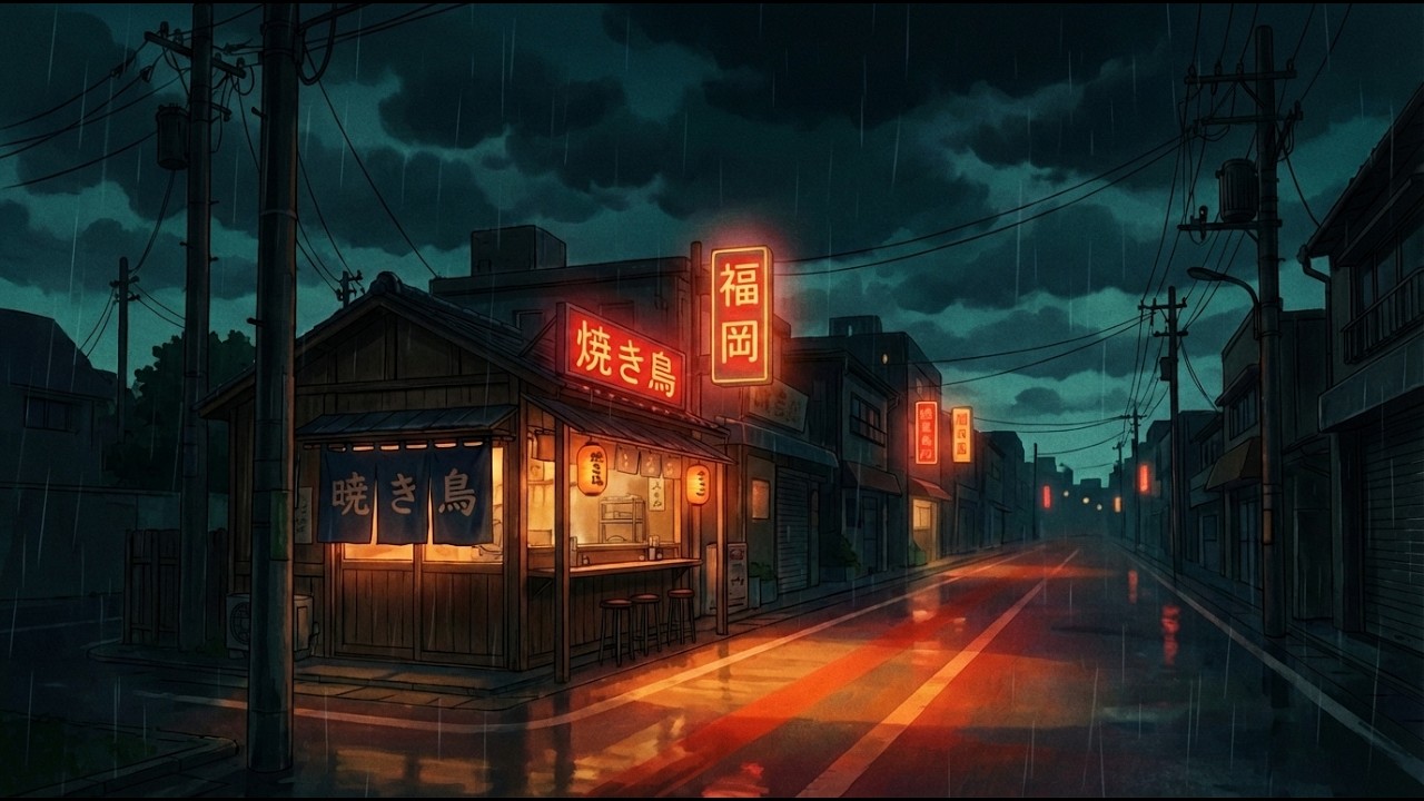 The Stillness Before You Sleep 🎵 Peaceful Lofi Session | Gentle Drizzle Beats for Deep Relaxation