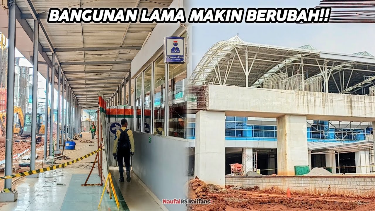 BANGUNAN STASIUN LAMA MAKIN BERUBAH !! MELIHAT PROGRESS PEMBANGUNAN STASIUN MANGGARAI ATAS TAHAP 2