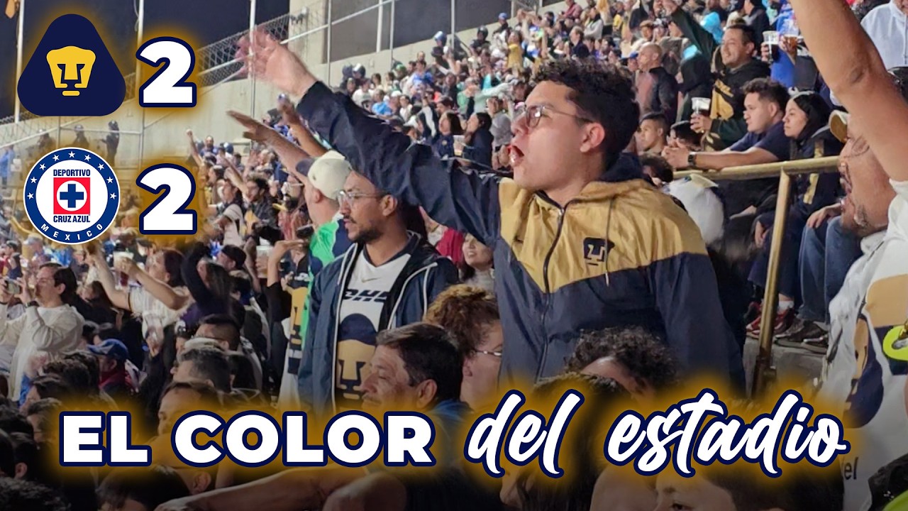 PARTIDAZO Y CRUZAZULEADA EN C.U || PUMAS VS  CRUZ AZUL || EL COLOR DEL ESTADIO || J11 CLAUSURA 2026