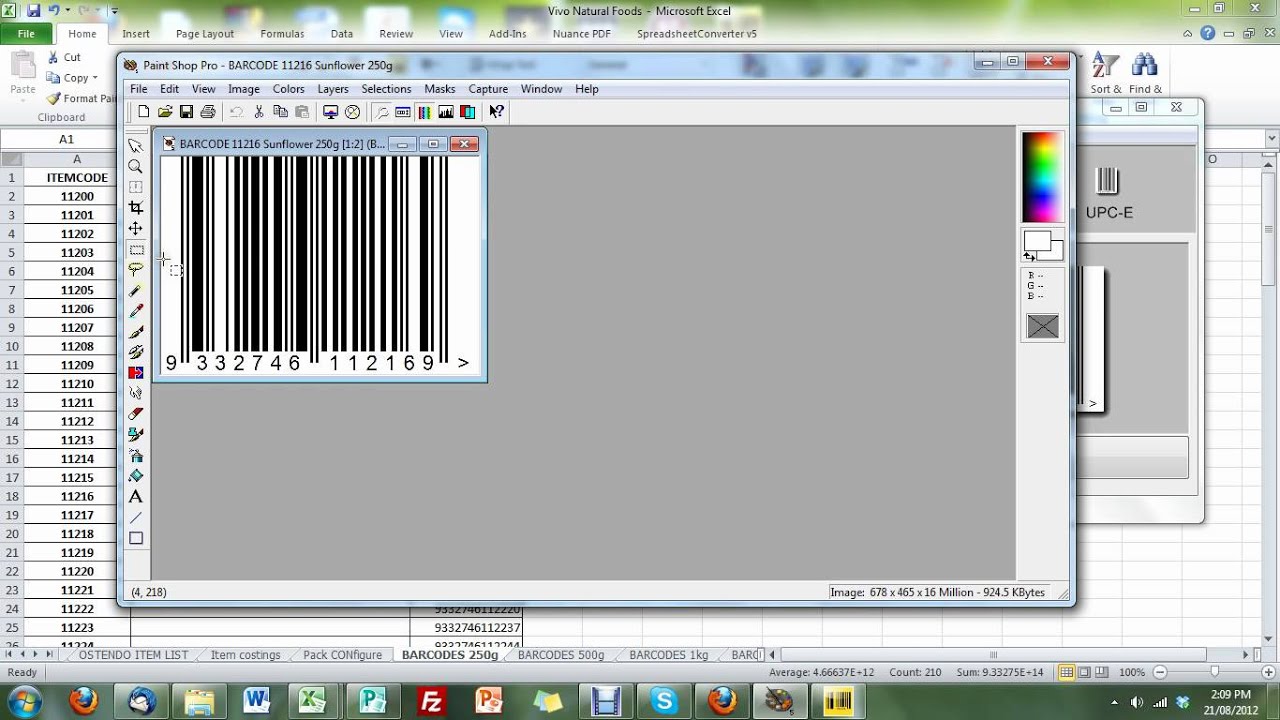 Barcode Production