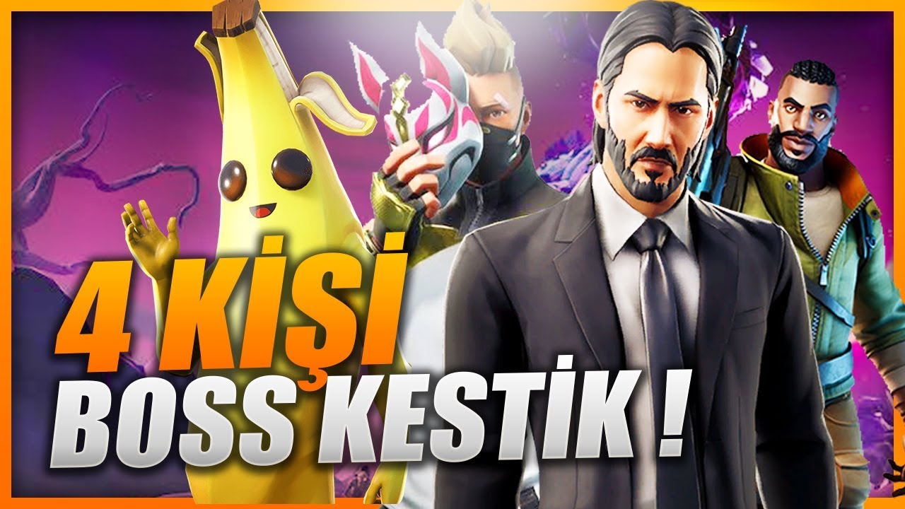 4 KİŞİ BOSS KESME CHALLANGE (FORTNITE)