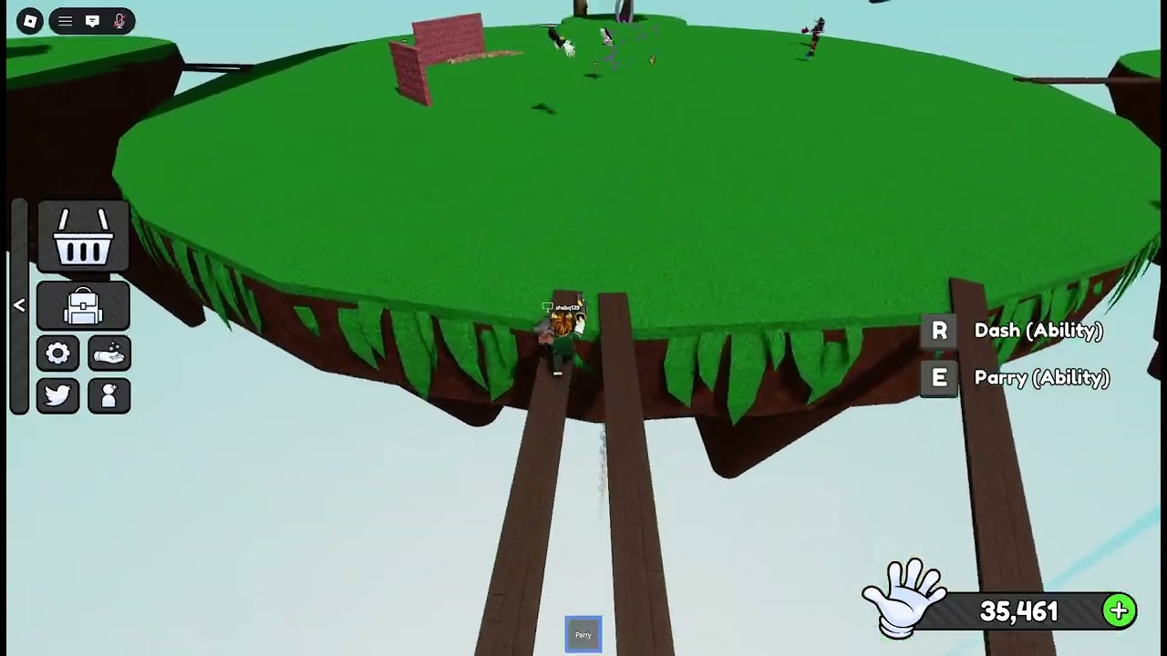 playing roblox slap battles
